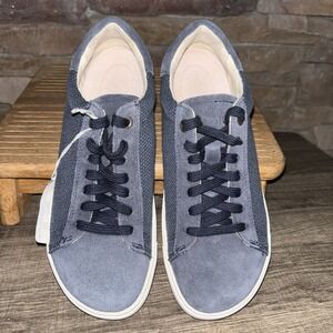 BIRKENSTOCK Womens Blue Mixed Media Bend Toe Platform Leather Sneakers Shoes 36